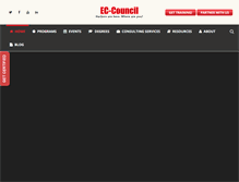 Tablet Screenshot of eccouncil.org
